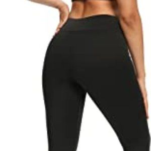 Women Fleece Lined Leggings High Waisted Thermal Leggings Cotton -Large-NWT